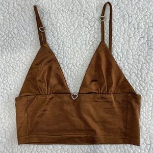 Cute fairy core top Size: Small (fits like a Extra Small) Color: Brown 🤎